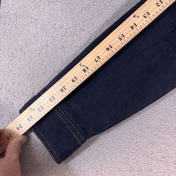 Woodies Denim Trucker Jacket Women's Size L Stretch Dark Blue RFID Pocket Type 3 - Picture 11 of 16